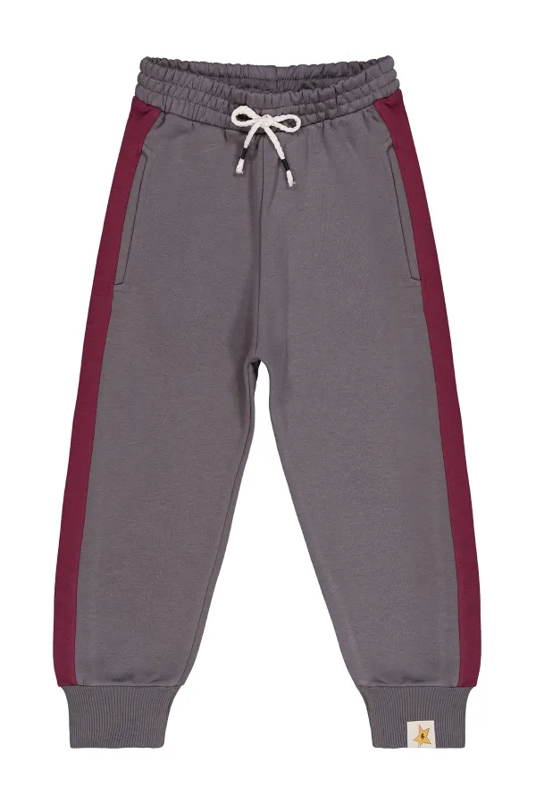 Bas de survêtement garçon 6-9 ans bordeaux - Lot