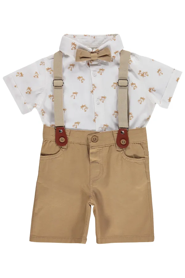 Bebek Takım 0-24 Ay Camel - Paket
