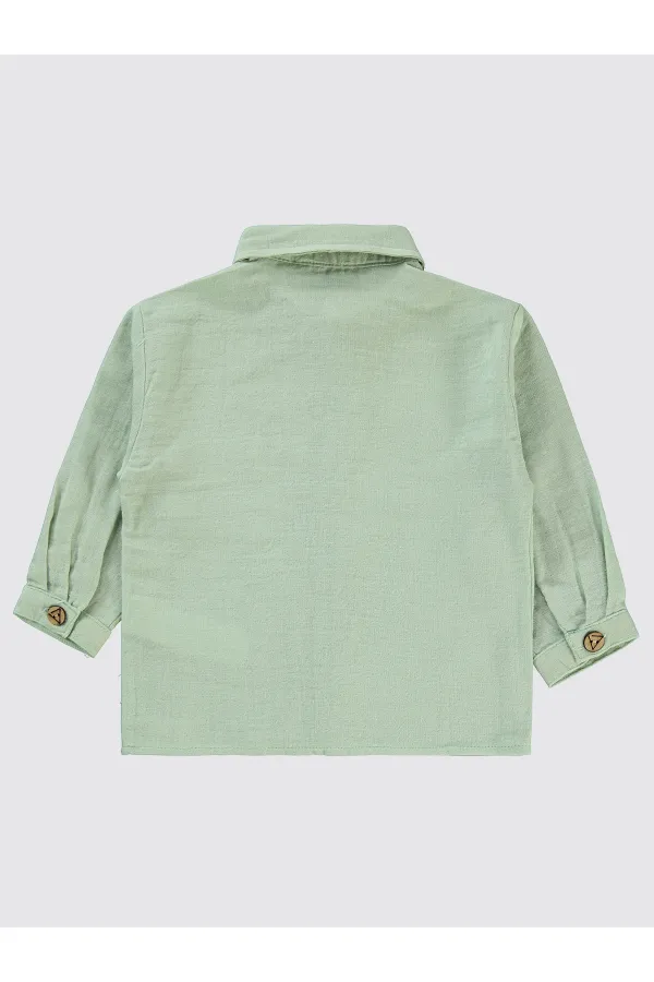Chemise garçon 2-5 ans menthe - Emballage