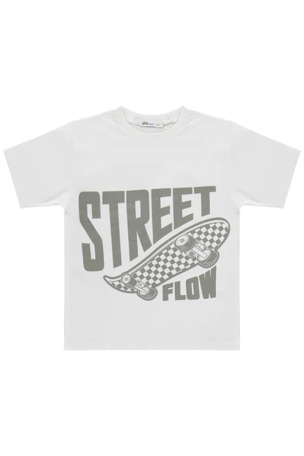 Boys' Shirt Set 6-9 Years Light Grey - Package