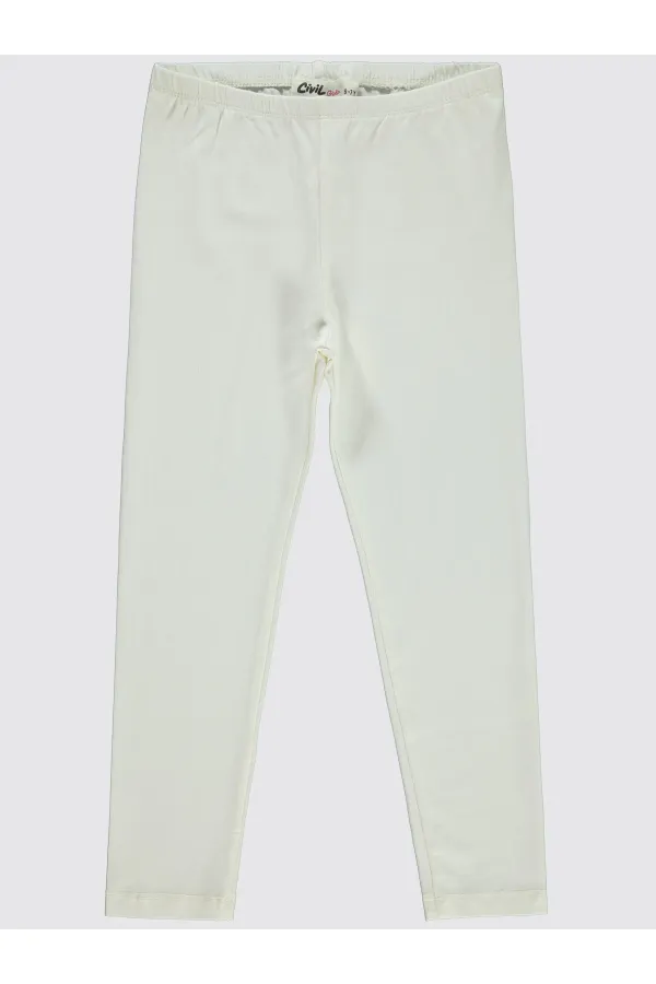 Collants fille 10-13 ans écru - Paquet