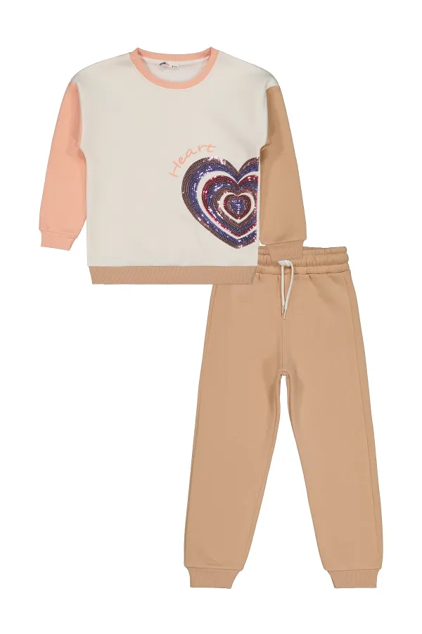 Girls Tracksuit Set 6-9 Years Old Oat Milk - Package