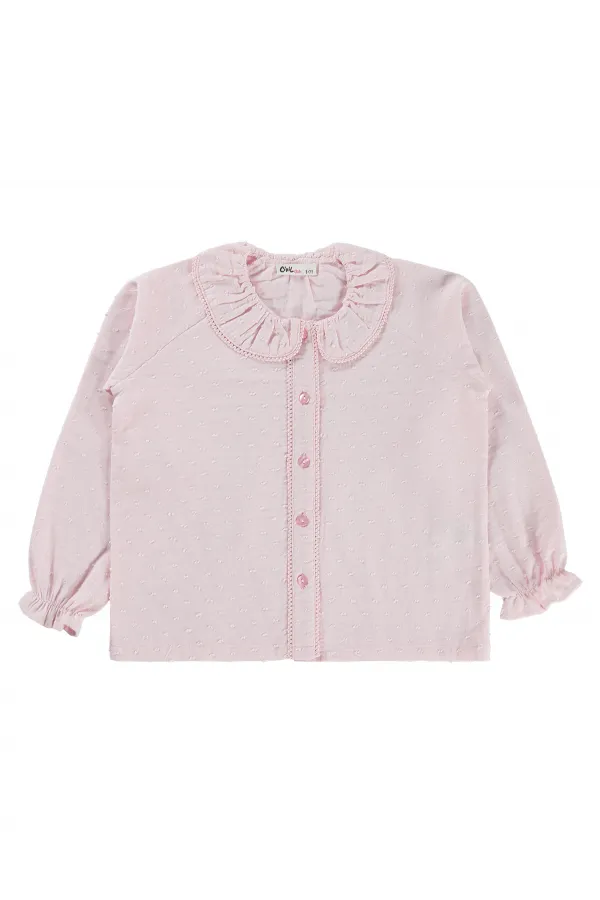 Kız Çocuk Gömlek 6-9 Yaş Pembe - Paket