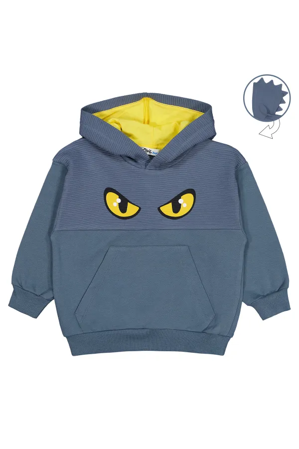 Erkek Çocuk Sweatshirt 2-5 Yaş Antrasit - Paket