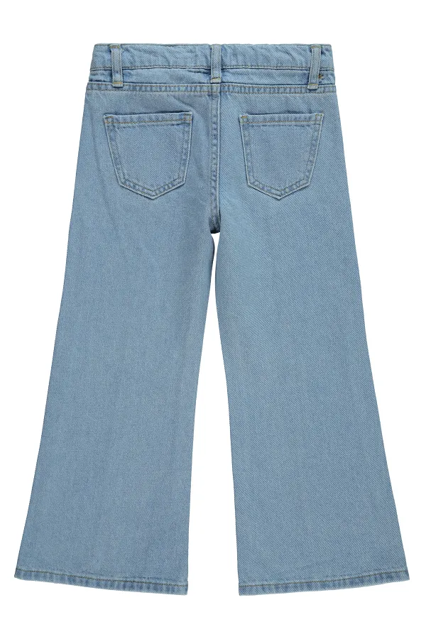Pantalon bleu clair pour fille de 10 à 13 ans - Emballage