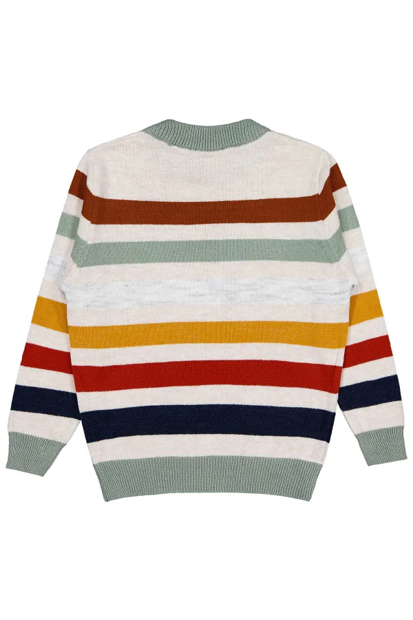 Boy's Sweater 6-9 Years Soft Khaki - Pack