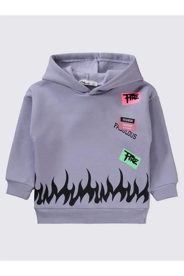 Ensemble de survêtement pour filles de 2 à 5 ans, lilas - Emballage