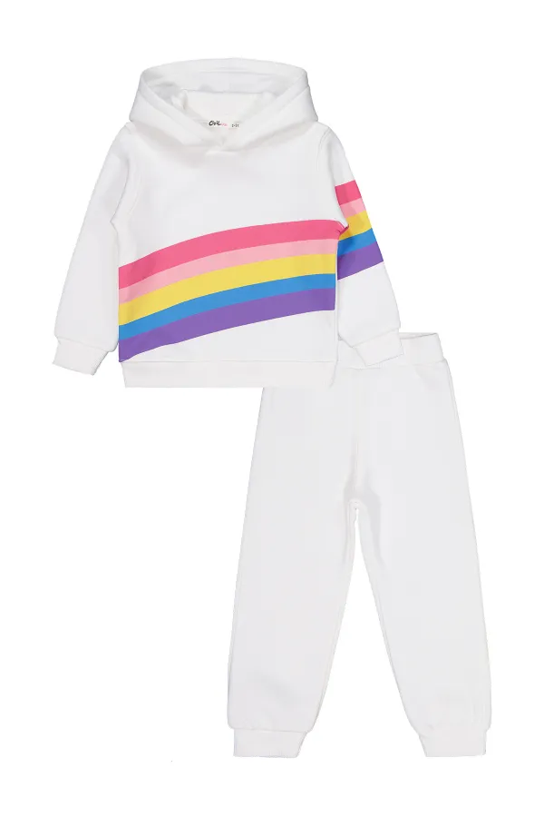 Girls Tracksuit Set 2-5 Years Old Ecru - Package