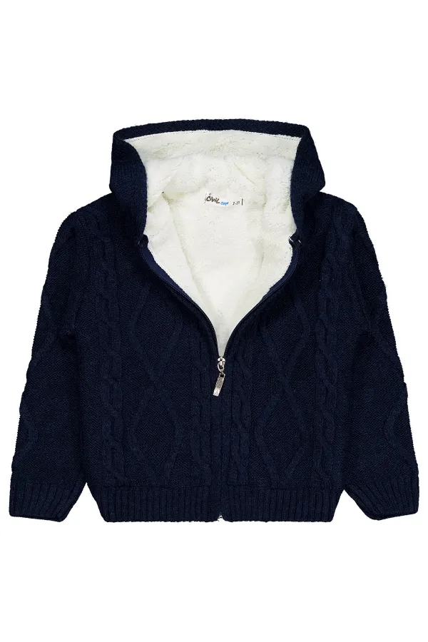 Boy Cardigan 2-5 Years Old Navy Blue - Package