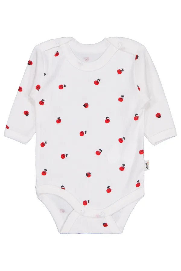 Baby Snap Bodysuit Km 0-24 Months Ecru - Package