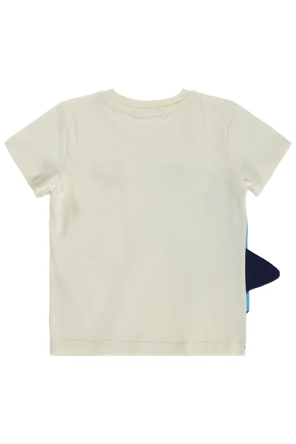 Erkek Çocuk Tişört 2-5 Yaş Ekru - Paket