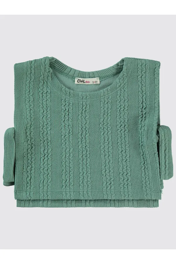 Ensemble vert pour filles de 2 à 5 ans - Emballage