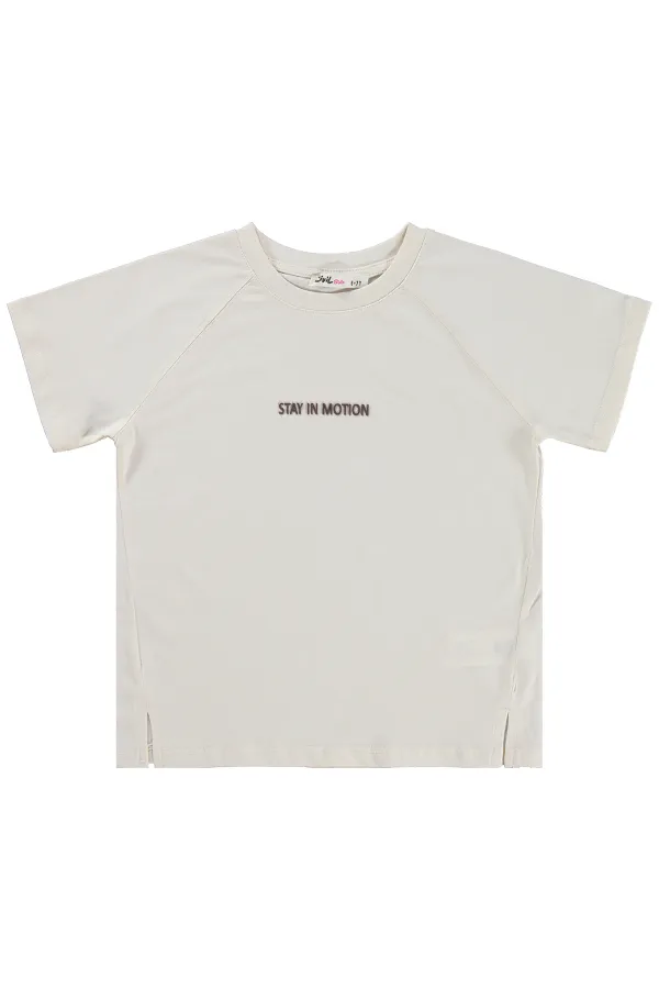 Kız Çocuk Tişört 6-9 Yaş Bej - Paket