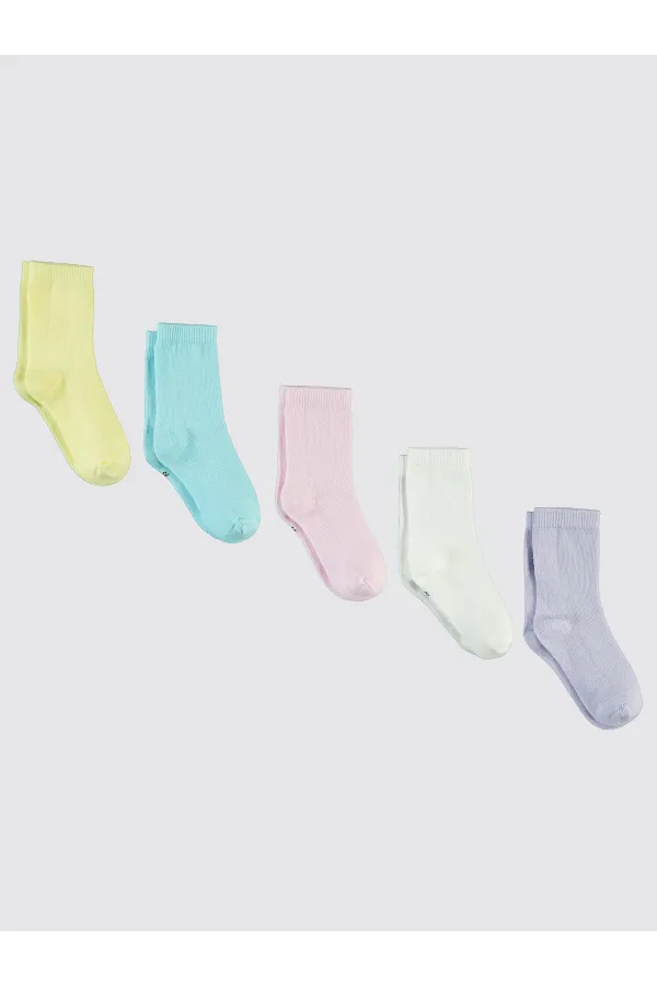 Kız Çocuk Soket Çorap 2-9 Yaş Standart - Paket