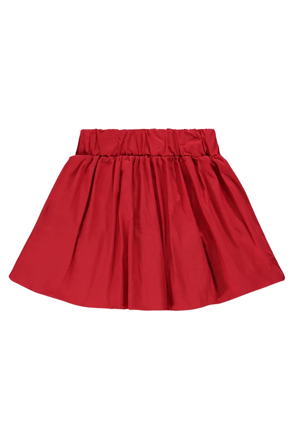 Kız Çocuk Etek 6-9 Yaş Kırmızı - Paket