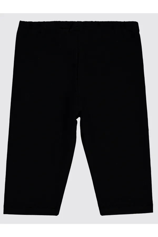 Girls' Leggings, Ages 10-13, Black - Pack