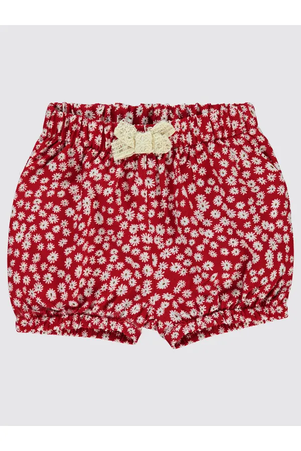 Baby Shorts 0-24 Months Red - Pack