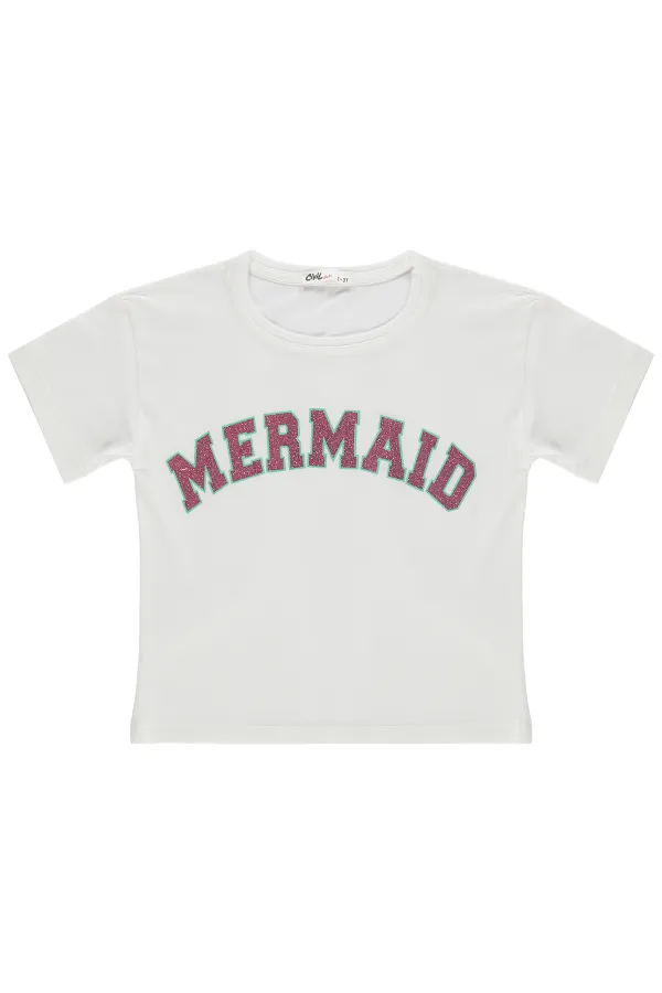 Kız Çocuk Tişört 2-5 Yaş Kırık Beyaz - Paket