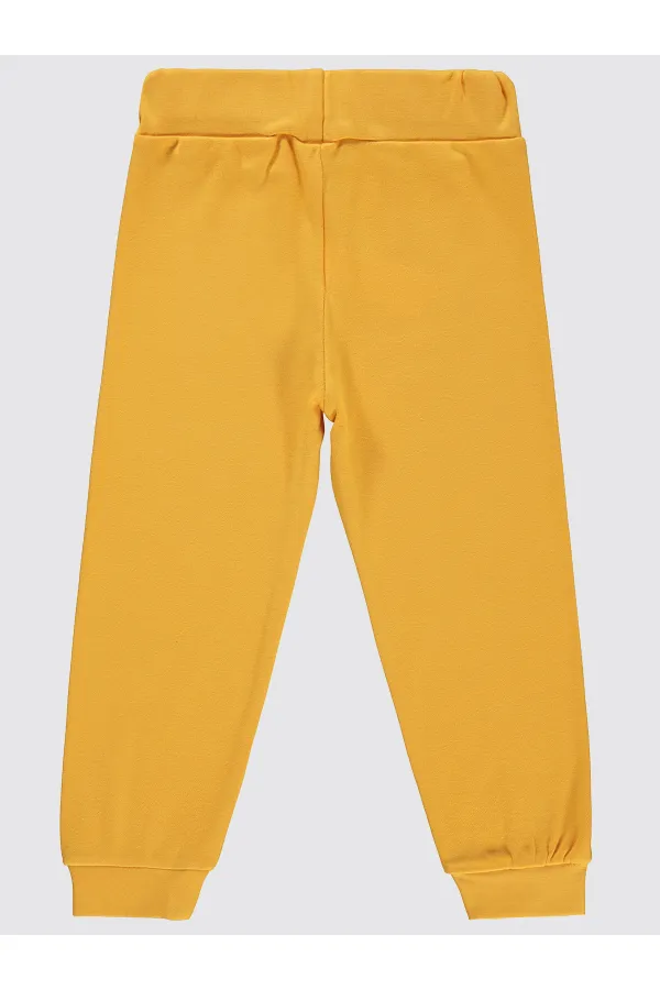 Bas de survêtement garçon 2-5 ans moutarde - Lot