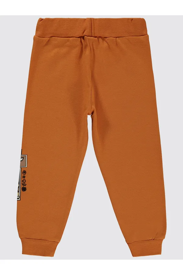 Erkek Çocuk Eşofman Altı 2-5 Yaş Koyu Oranj - Paket