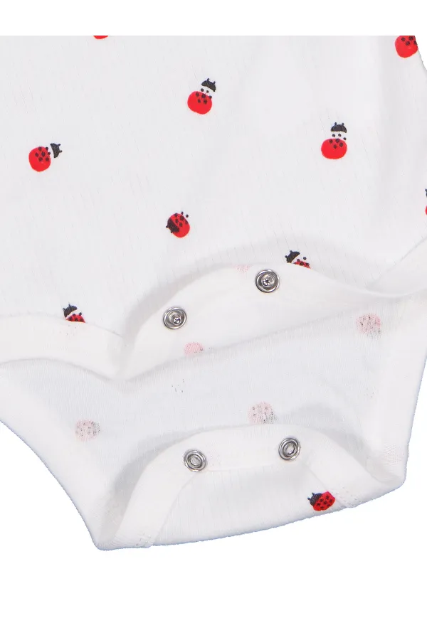 Baby Snap Bodysuit Km 0-24 Months Ecru - Package