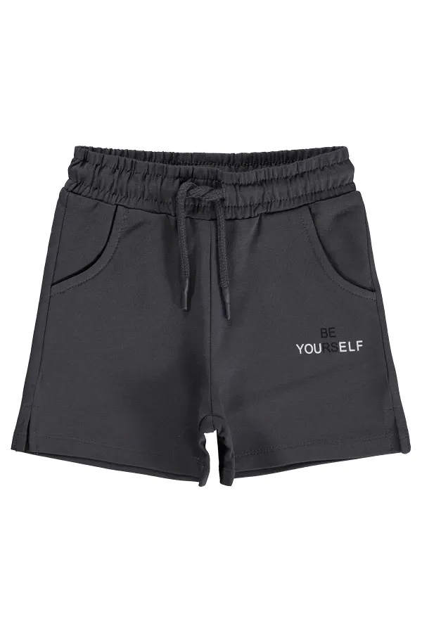 Kız Çocuk Şort 2-5 Yaş Antrasit - Paket