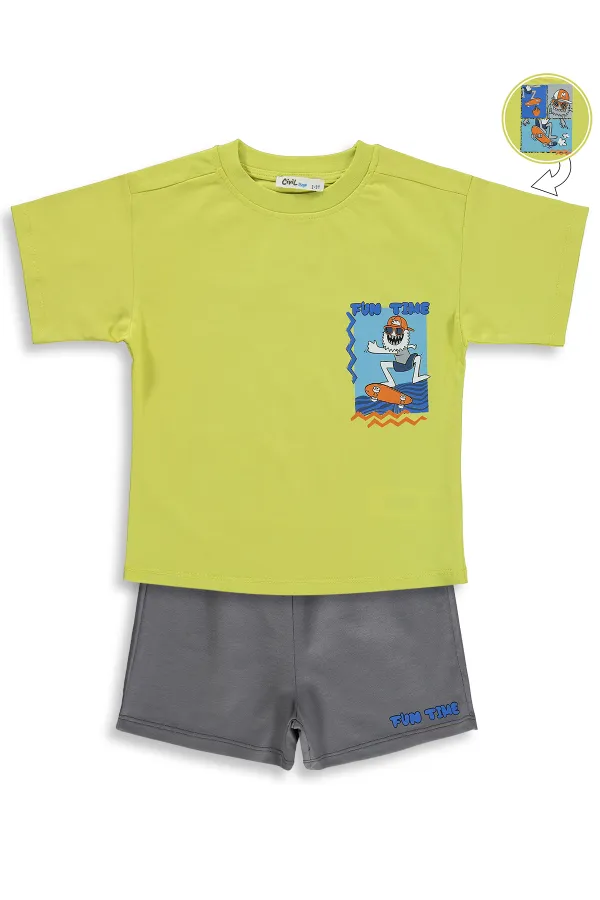 Boys' Team Set 2-5 Years Lemon Yellow - Pack Boys' Team Set 2-5 Years Lemon Yellow - Pack