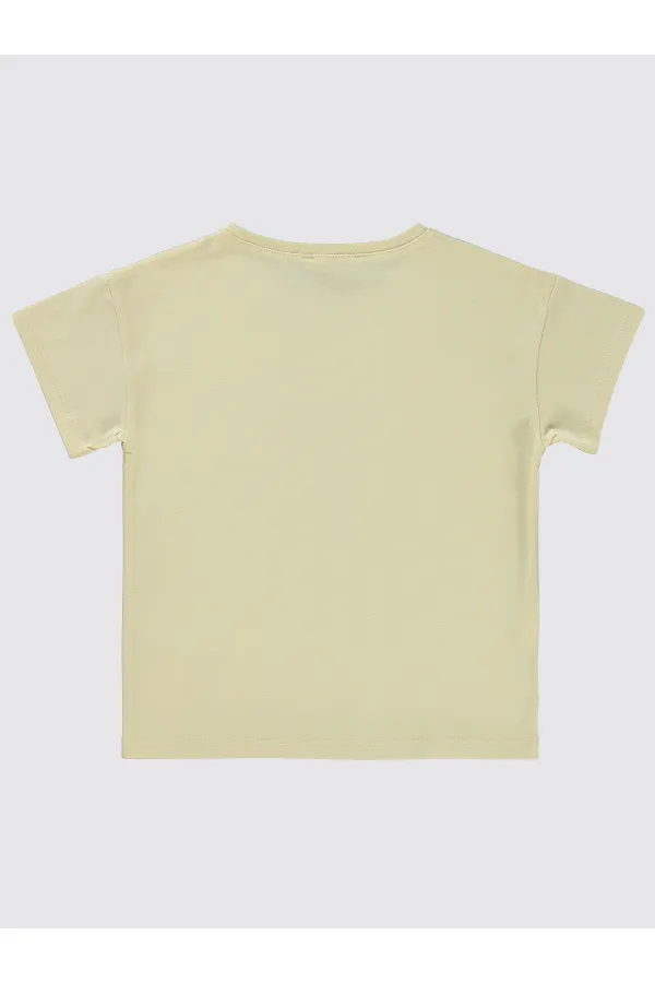 T-shirt fille 2-5 ans, motif arbre blond - Emballage