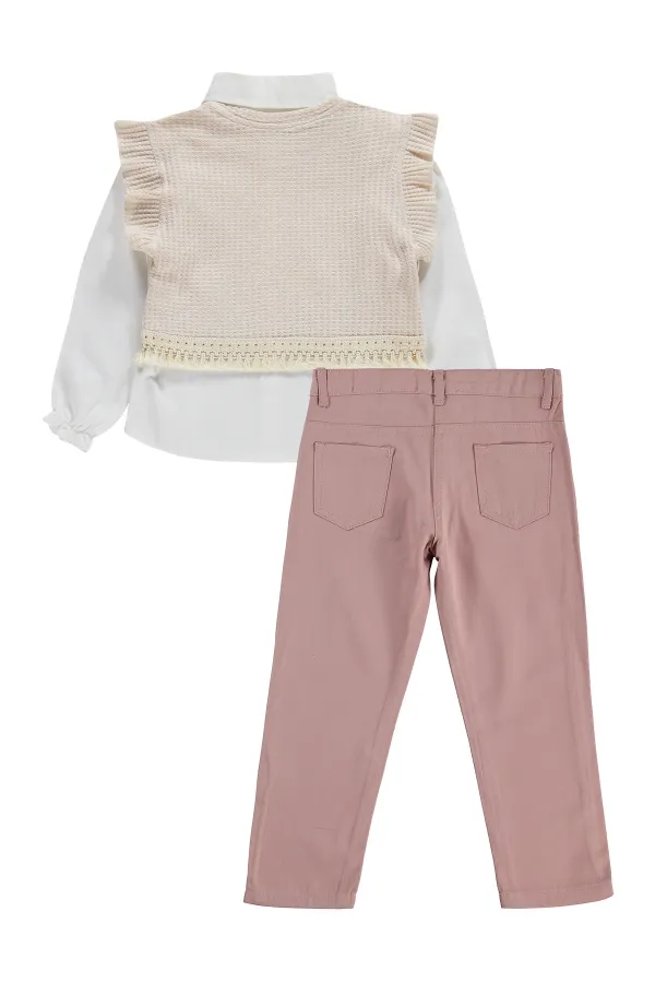 Girls' Team Set, Ages 6-9, Beige - Package