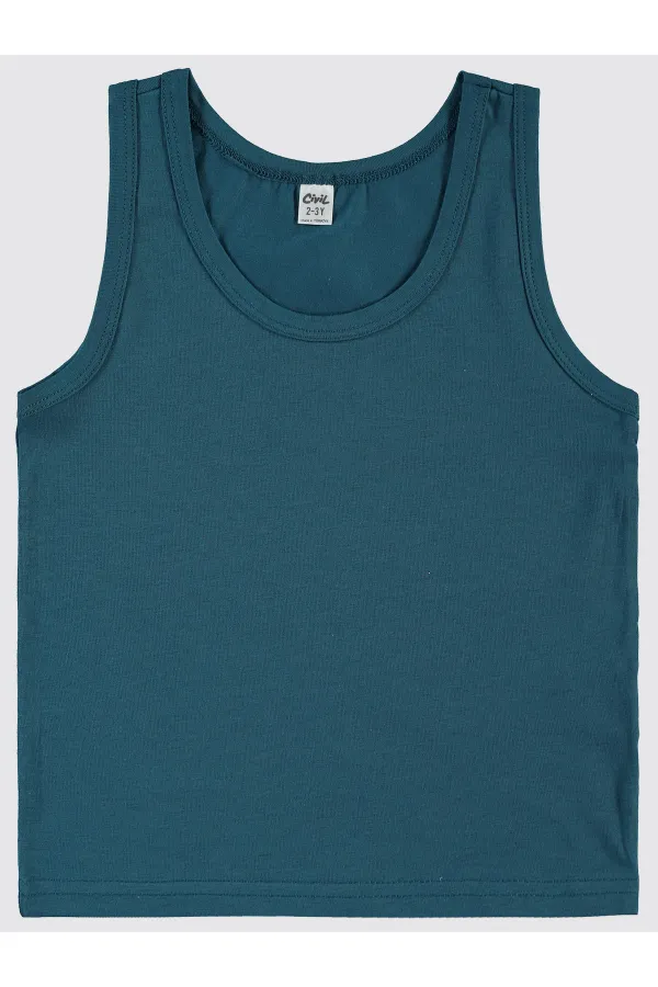 Erkek Çocuk Atlet 2-9 Yaş Mavi-Lacivert - Paket