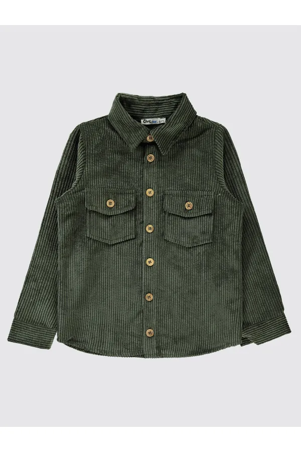 Chemise garçon 6-9 ans kaki - Lot