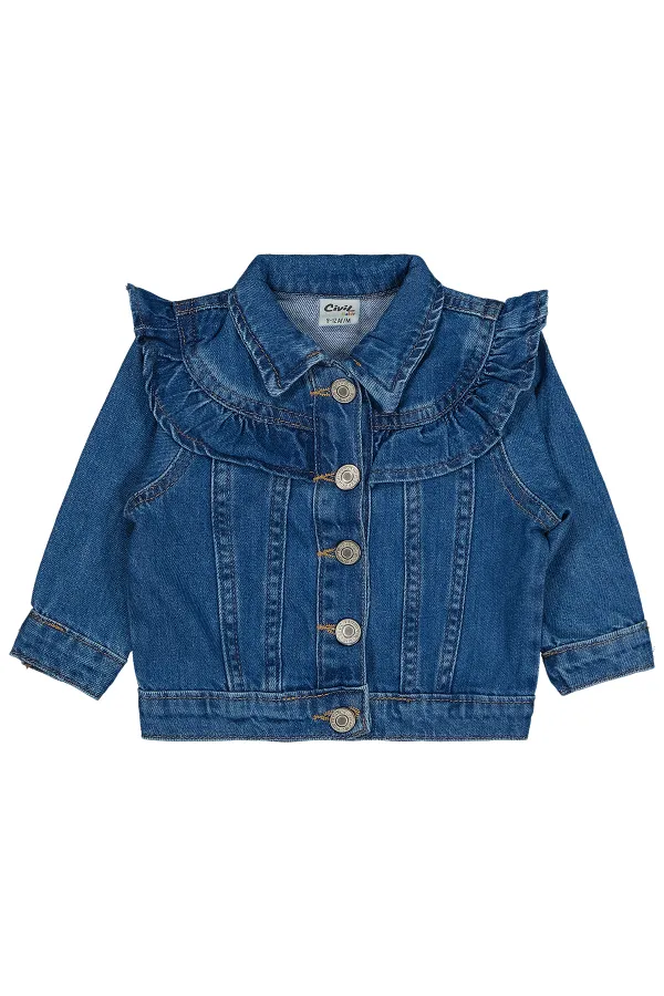 Gilet bébé 0-24 mois bleu clair - Lot