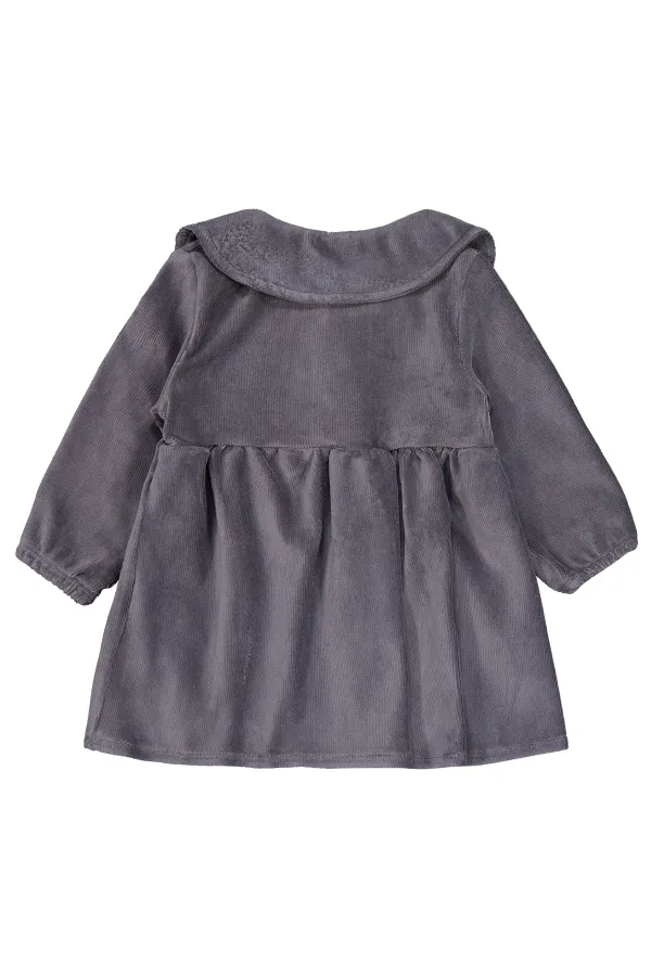 Bebek Jile ve Elbise 0-24 Ay Koyu Gri - Paket