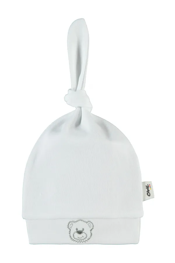 Ensemble bonnet et chapeau bébé 0-24 mois Blanc - Emballage