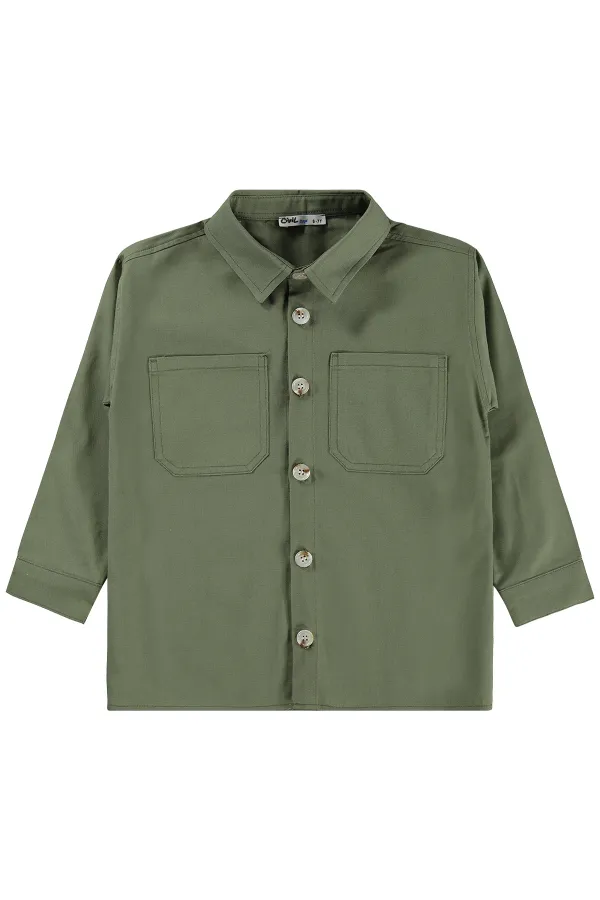 Boys' Shirt Set 10-13 Years Khaki - Package