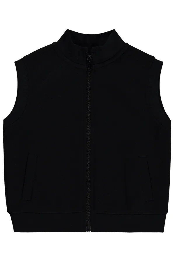 Erkek Çocuk Yelek 2-5 Yaş Siyah - Paket