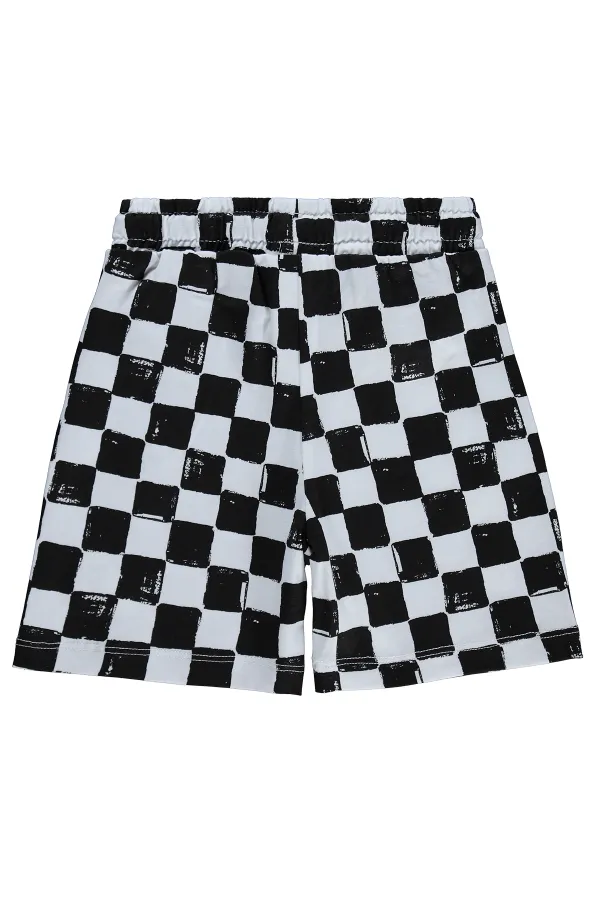 Pantalon Capri garçon, 2-5 ans, noir et blanc - Lot