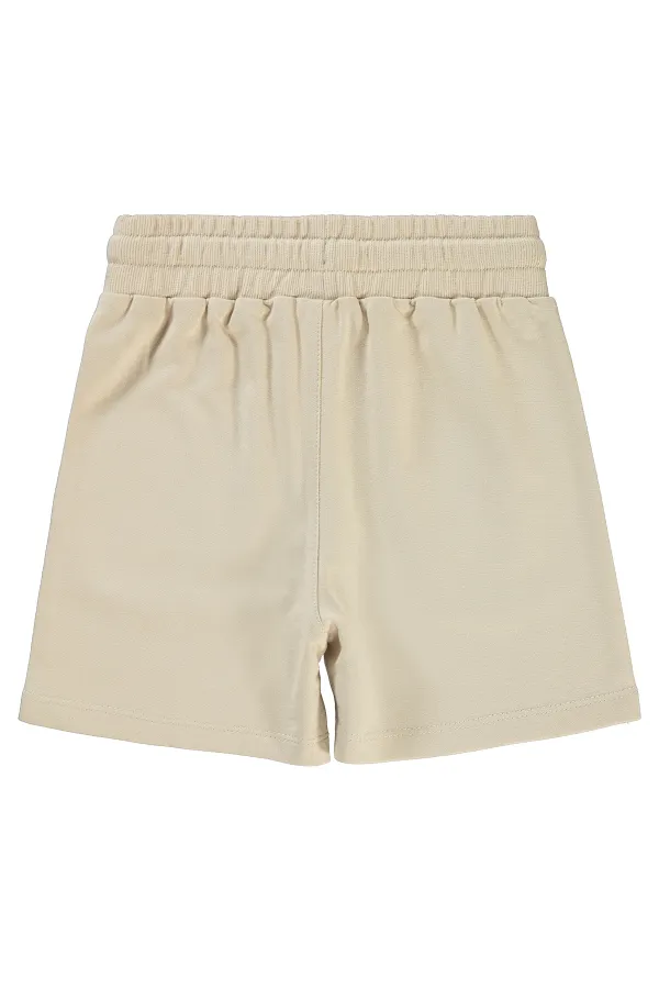 Shorty garçon 6-9 ans couleur pierre - Emballage