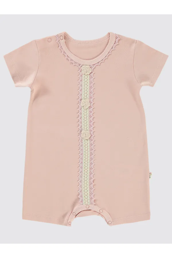 Grenouillères bébé 0-24 mois roses - Lot