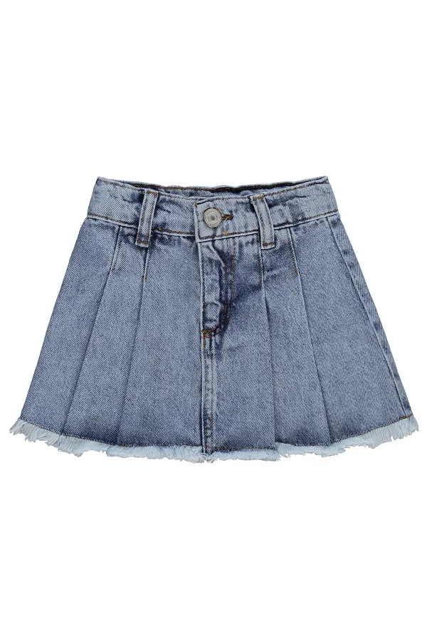Girls' Skirt, Ages 2-5, Blue - Package