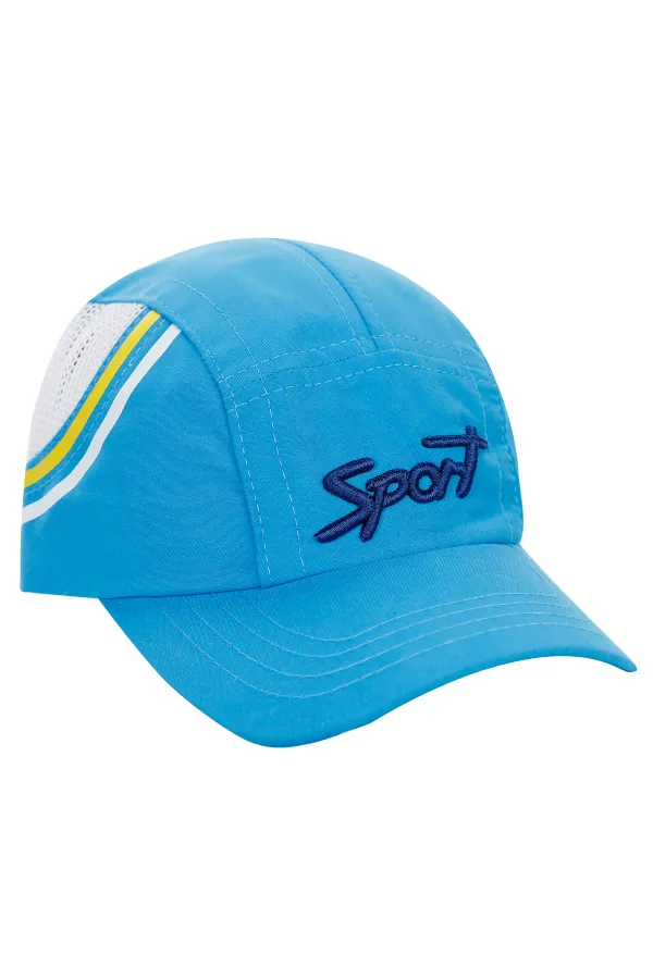 Chapeau et béret garçon 6-9 ans bleu - Ensemble