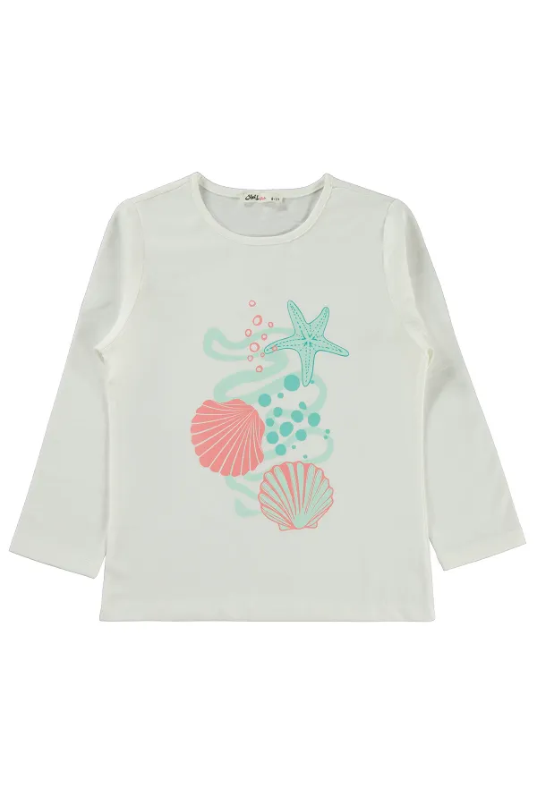 Ensemble pyjama fille, 6-9 ans, blanc cassé - Emballage