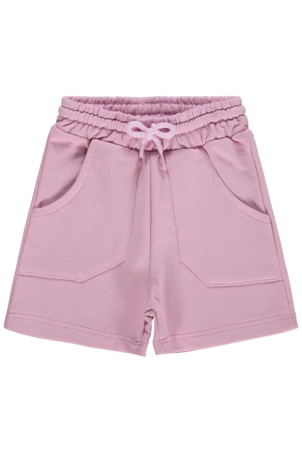 Kız Çocuk Şort 2-5 Yaş Koyu Pembe - Paket