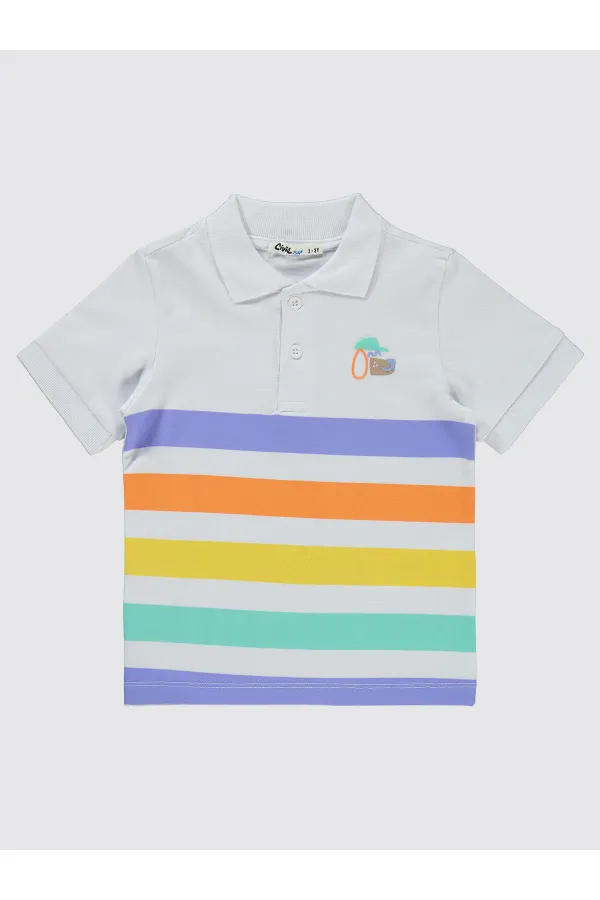 Lot de T-shirts blancs pour garçon de 2 à 5 ans