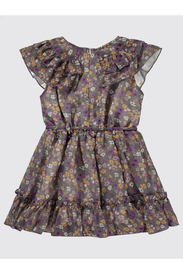 Ensemble gilet et robe violet pour fille (2-5 ans) - Paquet