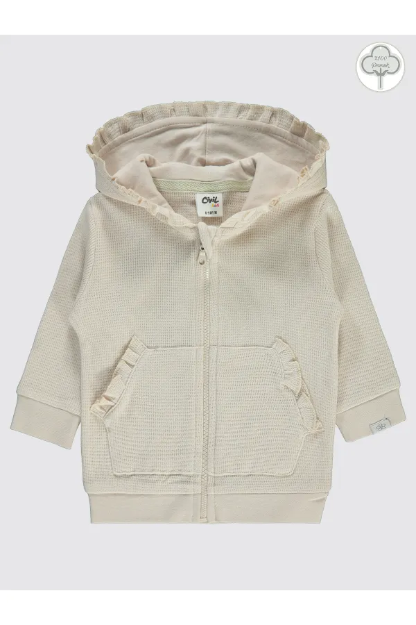 Gilet bébé 0-24 mois couleur pierre - Emballage