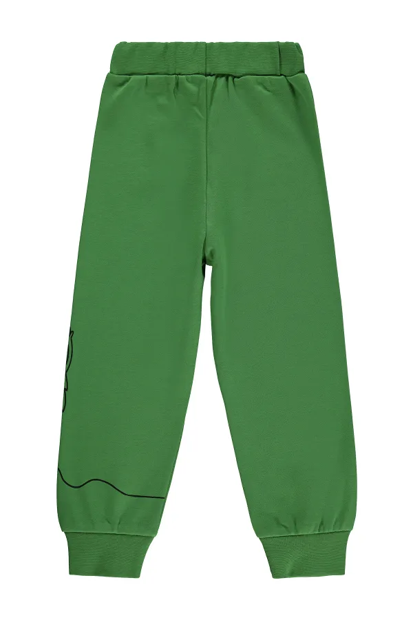 Pantalon de survêtement garçon, 2-5 ans, vert foncé - Lot