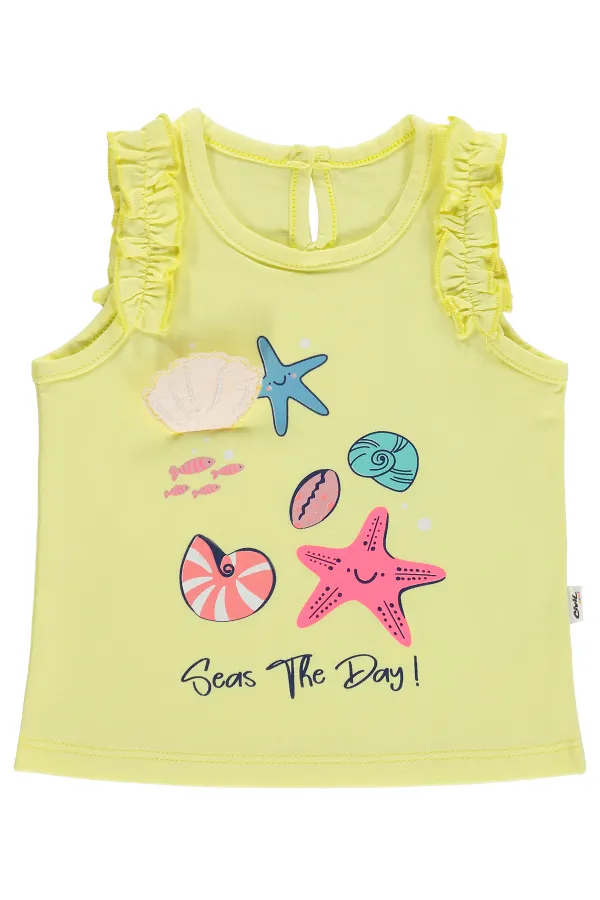 Bebek Tişört 0-24 Ay Limon Sarısı - Paket