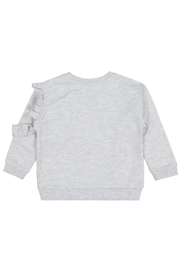 Sweat-shirt pour fille de 2 à 5 ans, couleur caramel - Emballage