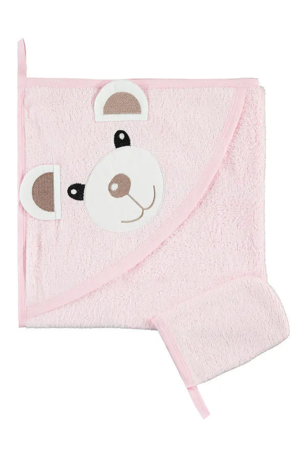 Bebek Havlu 0-24 Ay Pembe - Paket